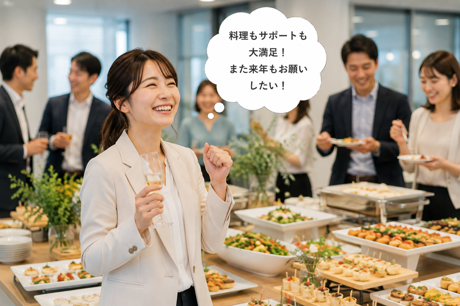 「また来年もお願いしたい」その一言が、私たちの原動力です。 - おしゃれなケータリング情報
